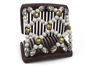 African Butterfly Chameleon Hair Comb - Ndalena Brown 49