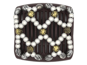 African Butterfly Chameleon Hair Comb - Ndalena Brown 49