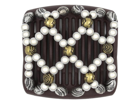 African Butterfly Chameleon Hair Comb - Ndalena Brown 49