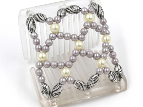 African Butterfly Chameleon Hair Comb - Ndalena Clear 26