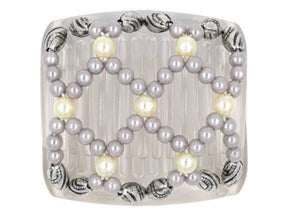 African Butterfly Chameleon Hair Comb - Ndalena Clear 26