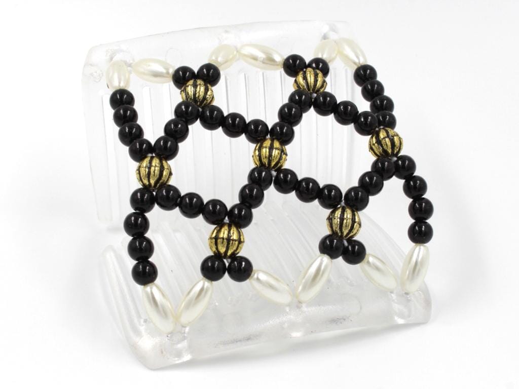 African Butterfly Chameleon Hair Comb - Ndalena Clear 30