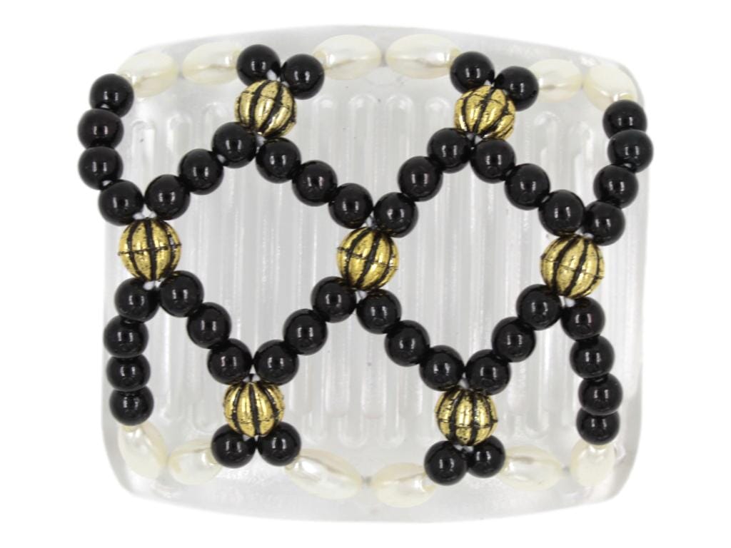 African Butterfly Chameleon Hair Comb - Ndalena Clear 30