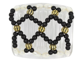 African Butterfly Chameleon Hair Comb - Ndalena Clear 30