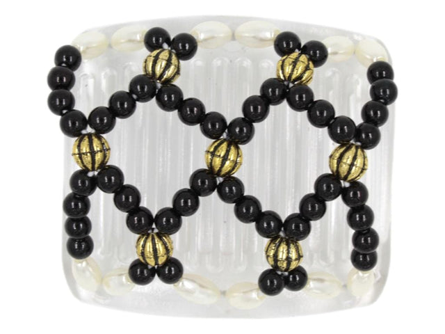 African Butterfly Chameleon Hair Comb - Ndalena Clear 30