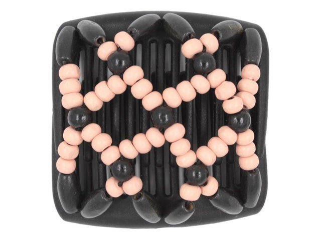 African Butterfly Chameleon Hair Comb - Ndebele Black 52