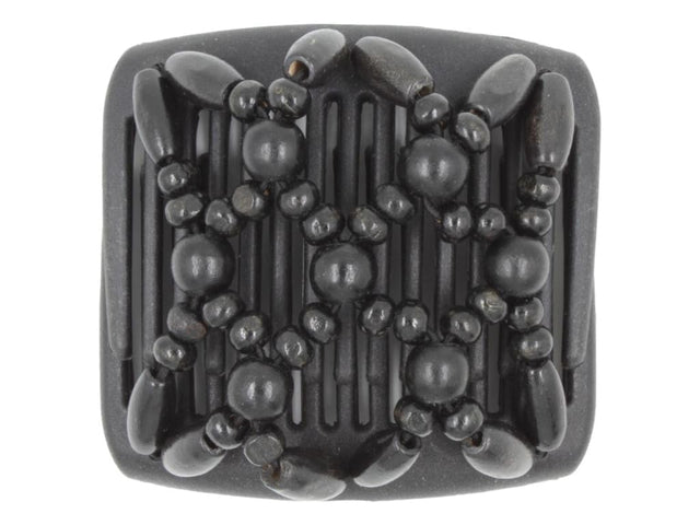 African Butterfly Chameleon Hair Comb - Ndebele Black 60
