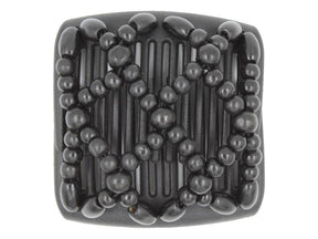 African Butterfly Chameleon Hair Comb - Ndebele Black 61