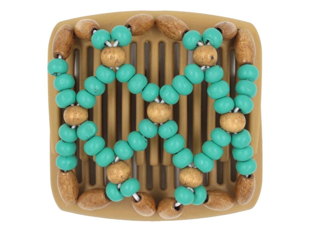African Butterfly Chameleon Hair Comb - Ndebele Blonde 31