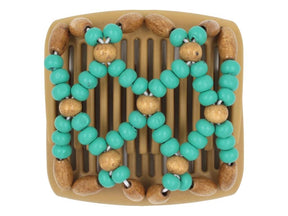 African Butterfly Chameleon Hair Comb - Ndebele Blonde 31