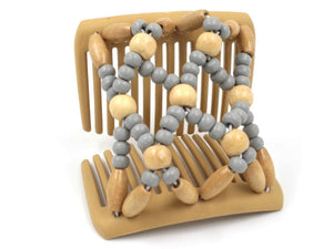 African Butterfly Chameleon Hair Comb - Ndebele Blonde 33