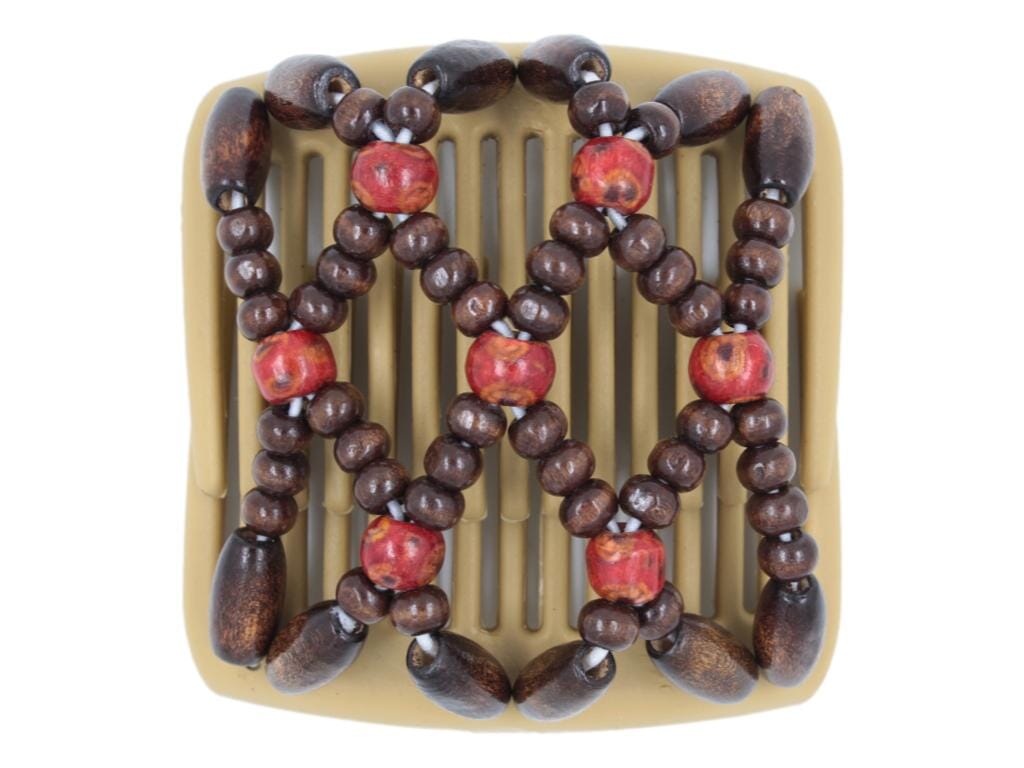 African Butterfly Chameleon Hair Comb - Ndebele Blonde 34