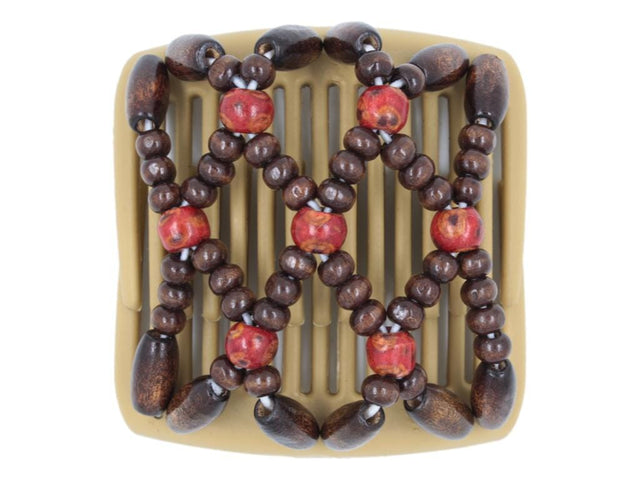 African Butterfly Chameleon Hair Comb - Ndebele Blonde 34