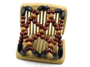 African Butterfly Chameleon Hair Comb - Ndebele Blonde 38