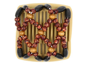 African Butterfly Chameleon Hair Comb - Ndebele Blonde 38