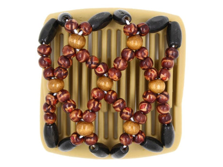 African Butterfly Chameleon Hair Comb - Ndebele Blonde 38