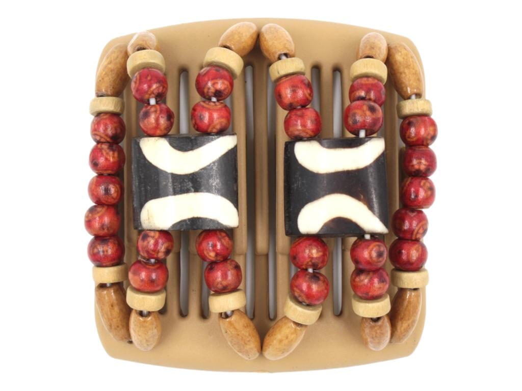 African Butterfly Chameleon Hair Comb - Stones & Bones Blonde 42