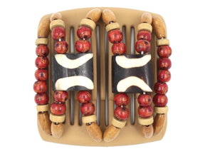 African Butterfly Chameleon Hair Comb - Stones & Bones Blonde 42