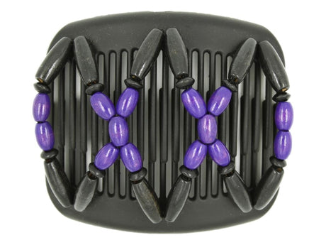 African Butterfly Hair Comb - Beada Black 176