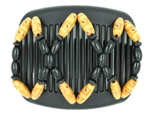 African Butterfly Hair Comb - Beada Black 177