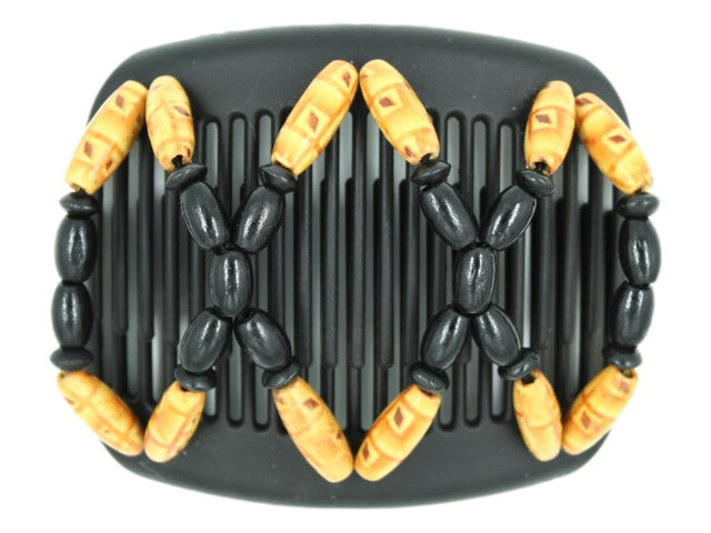 African Butterfly Hair Comb - Beada Black 177
