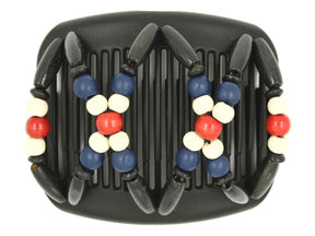 African Butterfly Hair Comb - Beada Black 179