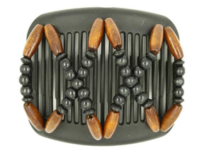 African Butterfly Hair Comb - Beada Black 181