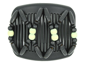 African Butterfly Hair Comb - Beada Black 182