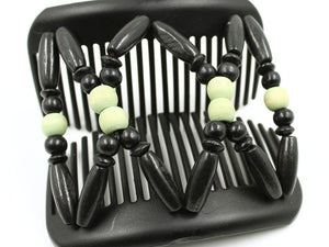 African Butterfly Hair Comb - Beada Black 182