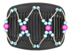 African Butterfly Hair Comb - Beada Tube Black 73