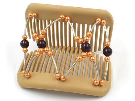 African Butterfly Hair Comb - Beada Tube Blonde 51
