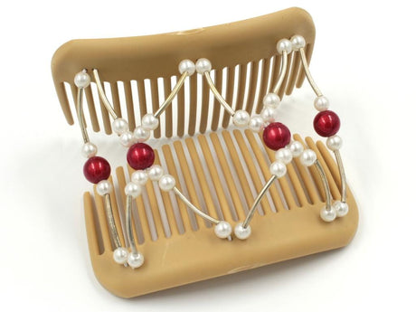 African Butterfly Hair Comb - Beada Tube Blonde 52