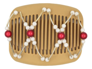 African Butterfly Hair Comb - Beada Tube Blonde 52