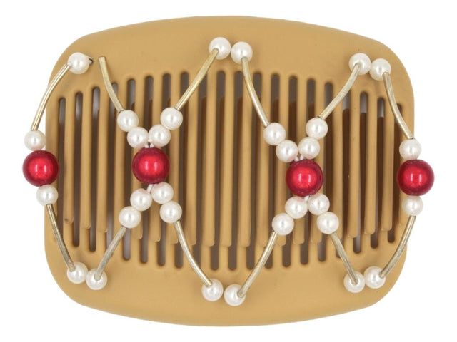 African Butterfly Hair Comb - Beada Tube Blonde 52