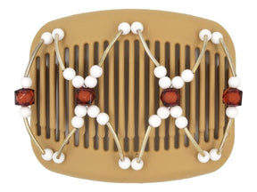 African Butterfly Hair Comb - Beada Tube Blonde 54