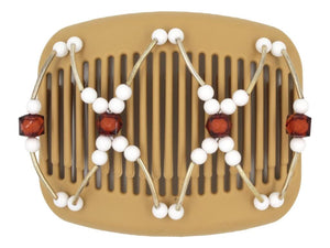 African Butterfly Hair Comb - Beada Tube Blonde 54