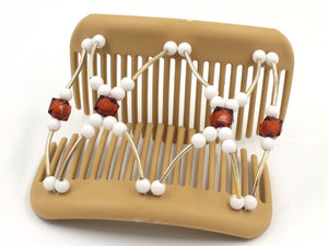 African Butterfly Hair Comb - Beada Tube Blonde 54