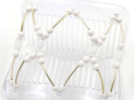 African Butterfly Hair Comb - Beada Tube Clear 59