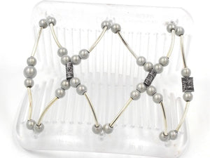 African Butterfly Hair Comb - Beada Tube Clear 65