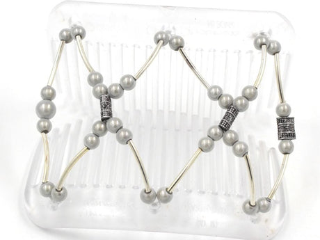 African Butterfly Hair Comb - Beada Tube Clear 65