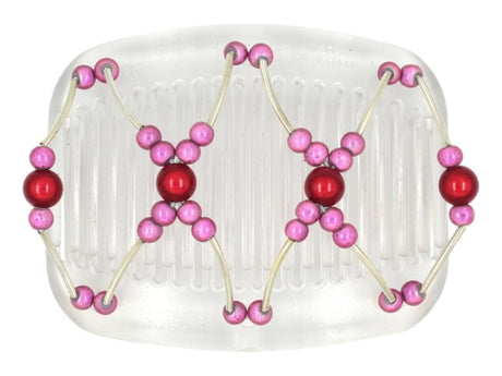 African Butterfly Hair Comb - Beada Tube Clear 66