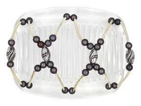 African Butterfly Hair Comb - Beada Tube Clear 67