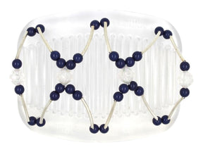 African Butterfly Hair Comb - Beada Tube Clear 68