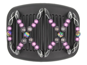 African Butterfly Hair Comb - Dalena Black 142