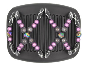 African Butterfly Hair Comb - Dalena Black 142