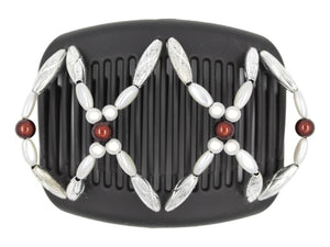 African Butterfly Hair Comb - Dalena Black 143