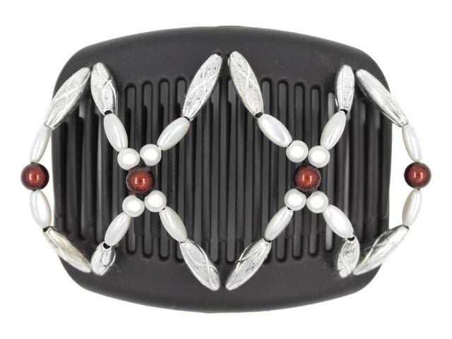 African Butterfly Hair Comb - Dalena Black 143