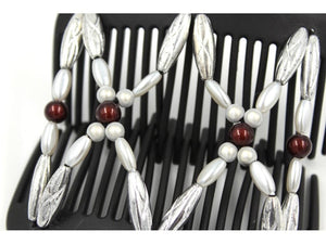 African Butterfly Hair Comb - Dalena Black 143