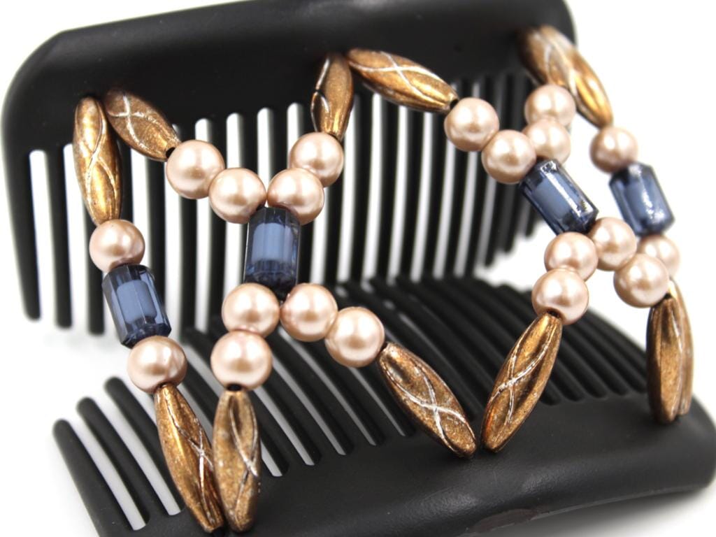 African Butterfly Hair Comb - Dalena Black 145