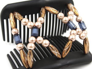 African Butterfly Hair Comb - Dalena Black 145